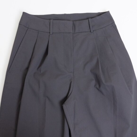 Kit And Ace Navigator Ride Pleated Pants Cropped Oversized Gray - Picture 3 of 15